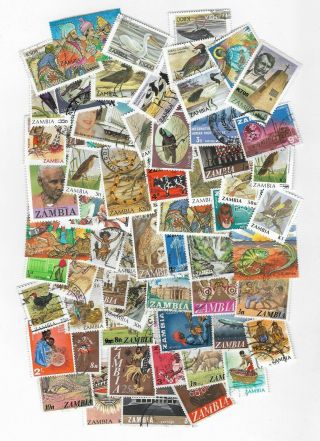P866/1] 100 Different Zambia Packet