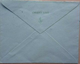 1962 ORIENT LINE COVER WITH SINGAPORE STAMPS CANCELLED WITH PENANG POSTMARK 2