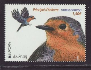 Andorra Spain 2019 Mnh - Europa - National Birds - Set Of 1 Stamp