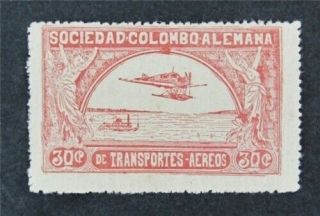 Nystamps Colombia Stamp C15 Og H $60