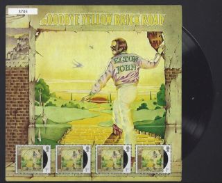 Great Britain 2019 Elton John Goodbye Yellow Brick Rd.  Fan Sheet No.  3705 Fu,  Mnh