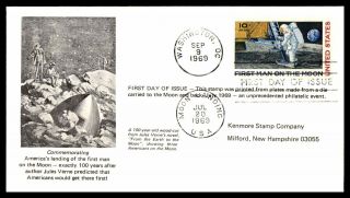 Mayfairstamps Us Fdc 1969 First Man On Moon First Day Cover Wwb_32581
