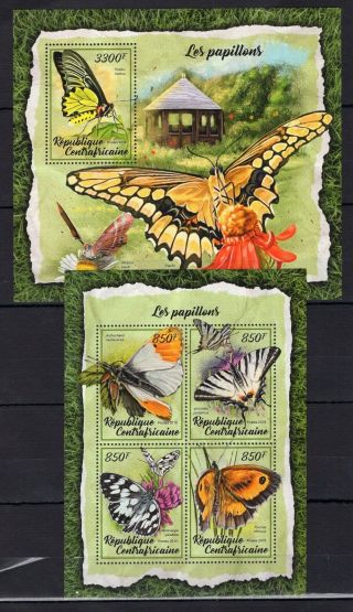 40 Discount - Central Africa - 2018 - Butterflies - Insects Stamps.  - Mnh - Al