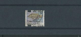 Ghana Sg1256a 1988 Surcharge Inverted And Major Shift Fine