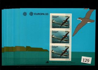 // 10x Portugal - Mnh - Europa Cept 1986 - Nature - Birds - Ships