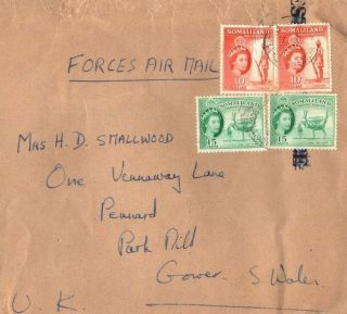 Somaliland Cover Scouts Office Gb Wales 1954 {samwells - Covers}eb31
