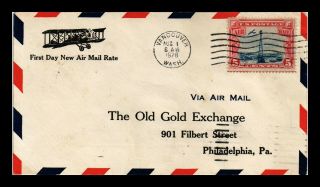 Dr Jim Stamps Us Vancouver Washington First Day Rate Air Mail Cover