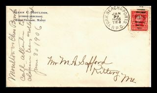 Dr Jim Stamps Us York Beach And Ports Trip 4 Rpo Railroad Post Office Cover