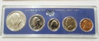 1967 Us Special Set 5 Coins With 40 Silver Kennedy Half Dollar