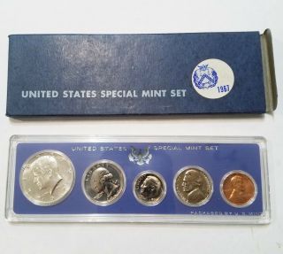 1967 US Special Set 5 Coins with 40 Silver Kennedy Half Dollar 3