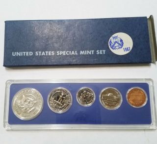 1967 US Special Set 5 Coins with 40 Silver Kennedy Half Dollar 4