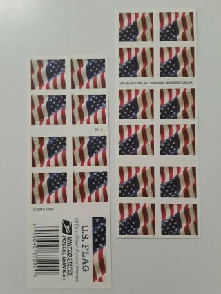 200 Usps Forever Postage Stamps - 10 Booklets Of 20 - U.  S.  Flag