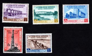 Somalia 1957 Complete Set Of Stamps Mi 331 - 335 Mnh