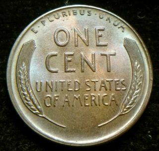 1941 - D Nicely Toned Bu/uncirculated Lincoln Cent Wheat Penny