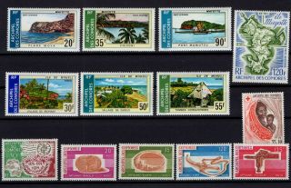 P123115/ Comoro Islands - Sg 156 / 161 - 164 / 170 Mnh 131 E
