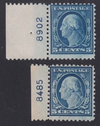 Tdstamps: Us Stamps Scott 504 (2) 5c Washington H Og,  2 P Single