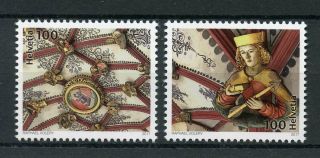 Switzerland 2017 Mnh Bern Cathedral Vaulted Ceiling 500 Years 2v Set Stamps