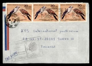 Dr Who 1983 Madagascar Tananarive Airmail To Finland Bird E52836