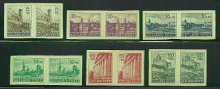 Germany 1941 Occupation Of Estonia Semi - Postal Imperf Pair Set 1st Print Vf Mnh