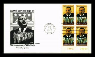 Dr Jim Stamps Us Martin Luther King Jr Black Heritage Fdc Cover Block Atlanta