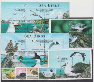 Grenada Grenadines 1998 Sea Birds Set,  Klb,  2s/s Mnh