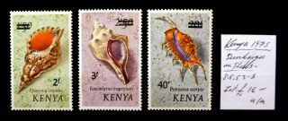 Kenya 1975 Shells Surcharges As Described U/m Nr95