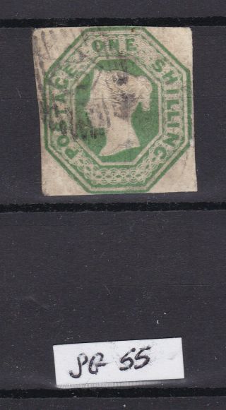Gb Qv 1847 - 54 Embossed Sg55 1/ - Green