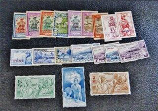 Nystamps French Inini Stamp 44 // J10 Og H $48