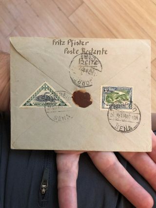 Rare 1937 Mozambique (Portugal Colonial) To Switzerland Postal Cover & Postcard 4