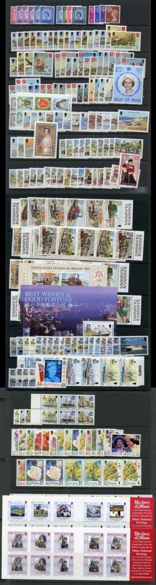 Isle Of Man Mostly Complete To 2007 U/m Stc 261 Pounds