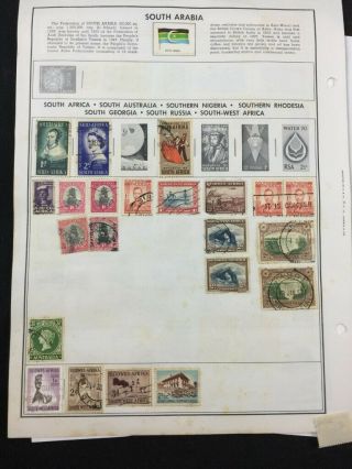 Treasure Coast Tcstamps 28,  Pages Of Old South Africa Stamps 94