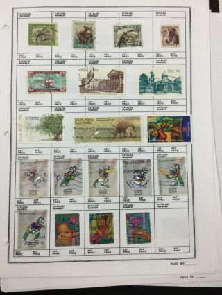 TREASURE COAST TCStamps 28,  Pages of OLD South Africa Stamps 94 4