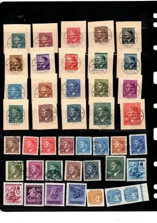 A Selection Of And Stamps From Bohimia And Moriavia