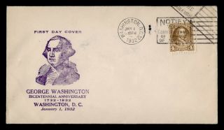 Dr Who 1932 George Washington Bicentennial Fdc C106164