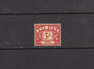 Gb 1955 5s Postage Due Multiple St Edwards Crown And E2r Unmounted