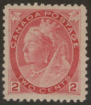 Canada 77 1899 2c Carmine Queen Victoria Numeral Issue Vf Mnh Cv $270