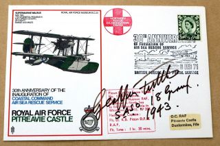Raf Pitreavie Castle 1971 Cover Signed By Air Marshal Sir Geoffrey Tuttle