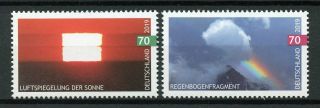 Germany 2019 Mnh Sky Events 2v Set Sun Rainbow Clouds Stamps