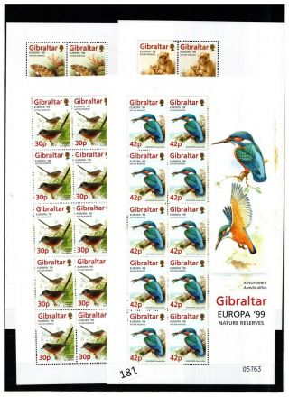 Gibraltar 1999 - Mnh - Europa Cept - Fish,  Birds,  Animals