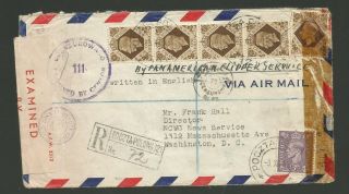 Rare 1944 Registered Cover From Polish Government Forces In Exile In London