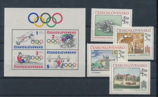 Lk56433 Czechoslovakia Olympics Paintings Fine Lot Mnh