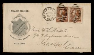Dr Who 1880s Westborough Ma Adams House Hotel Advertising Boston To Ct E45852