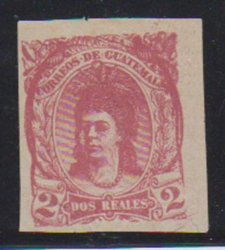 A5657: Guatemala 12a Imperforated Stamp Error
