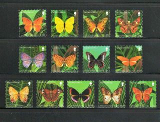 Montserrat - - Butterflies - - 13 Diff From 2013 - - Cv $15.  80 - - See Notes