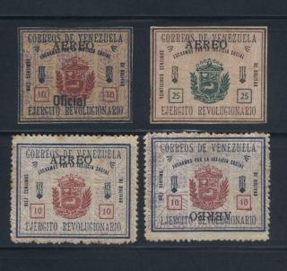 1930 - 34 Venezuela Stamps Not Officially Issued EjÉrcito Revolucionario Ng