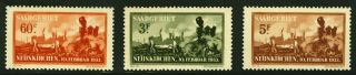 Germany France Stamps 1933 Saargebeit Saar Explosion Mi 168 - 170 Mnh € 270—