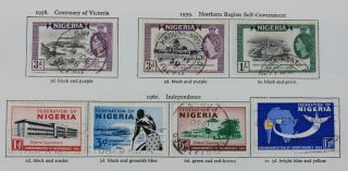 Nigeria Qeii Commemoratives 1958 - 1968 21 Complete,  Many Part Sets