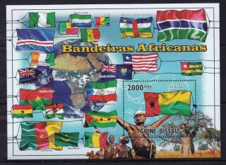 Guinea - Bissau 2010 - African Flags - Ghana Niger Benin Senegal - Stamps Mnh Wm