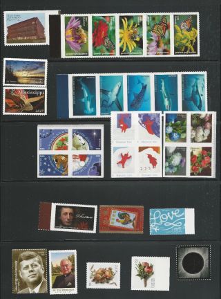2017 Us Complete Stamp Year Set Nh As The Scans Show