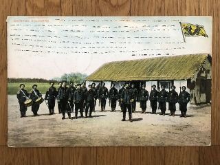 China Old Postcard Chinese Soldiersdragon Stamp Shanghai To Germany 1908